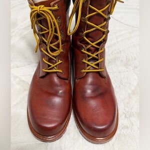 VINTAGE! 🇺🇸 Herman Survivors US Made Insulated Heavy Duty Leather Work Boots 14